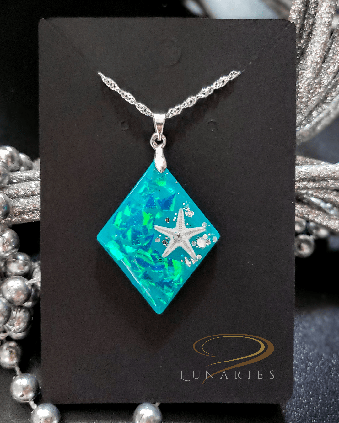 Holographic Starfish Pendant