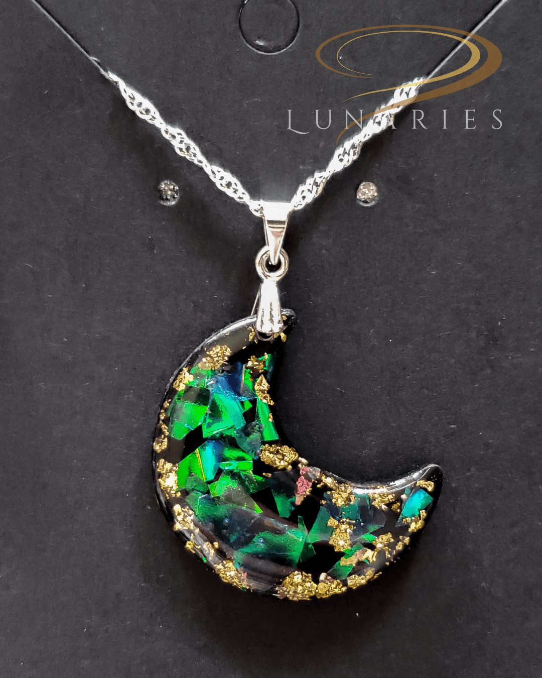 Holographic Moon Pendant
