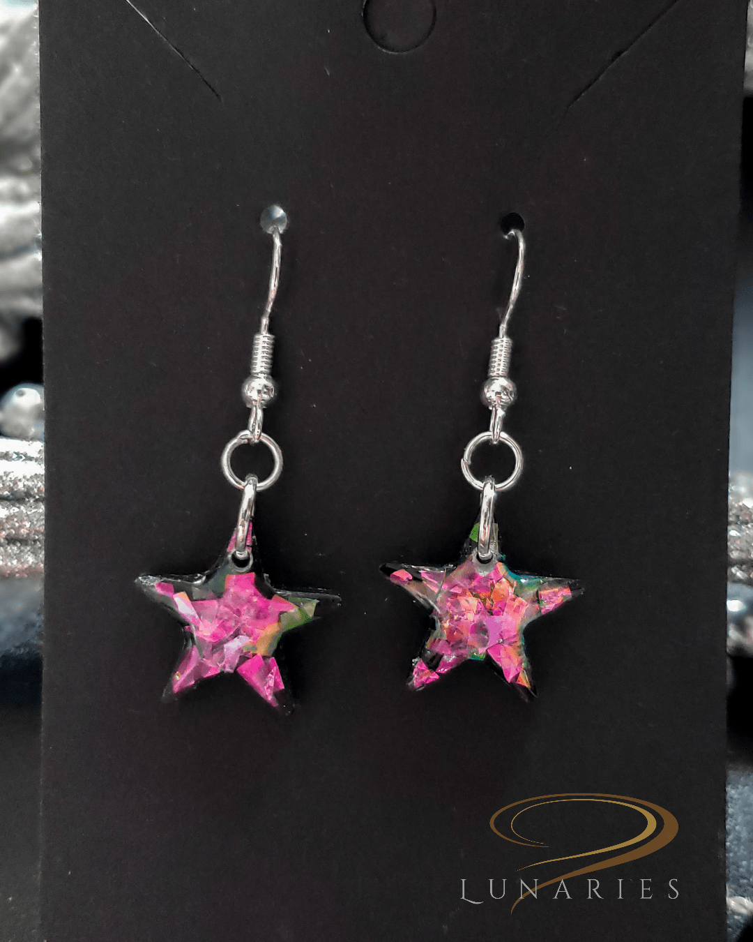 Holographic Star Earrings - Image 5