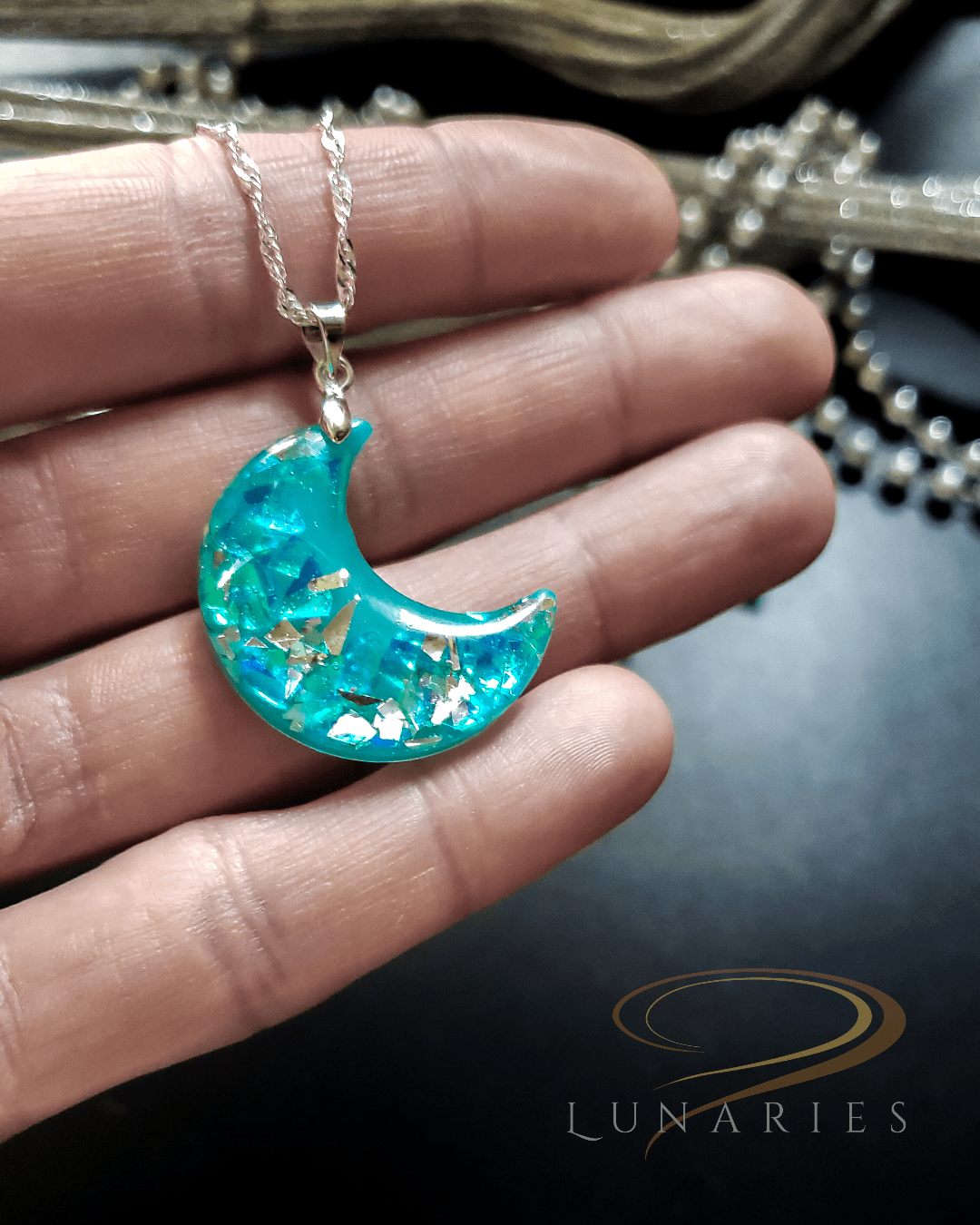 Holographic Moon Pendant - Image 4