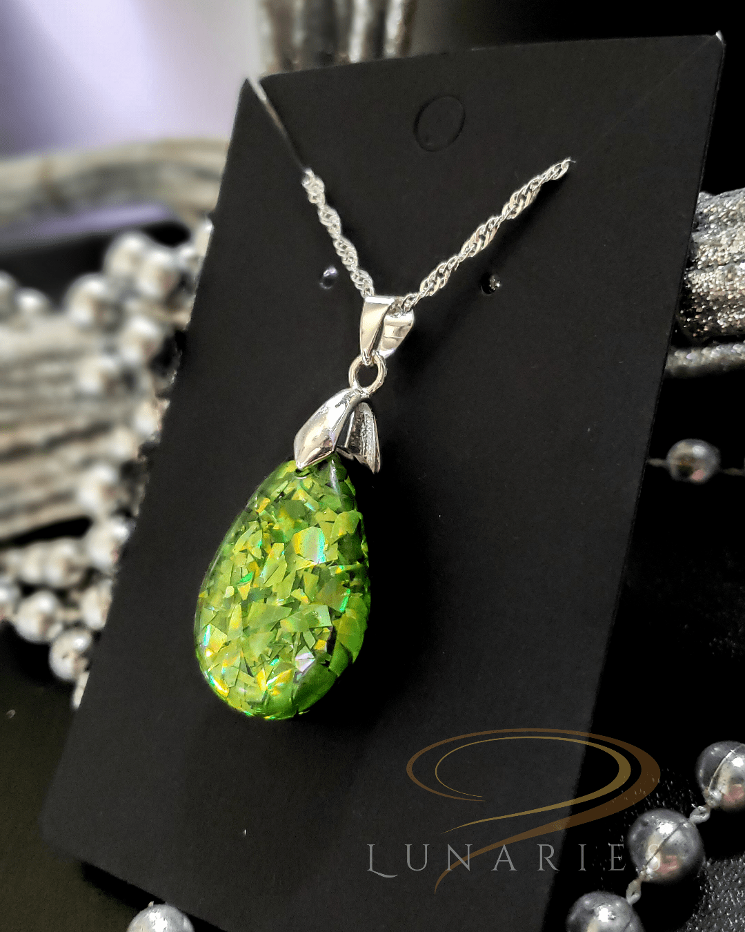 Holographic Teardrop Pendant - Image 2