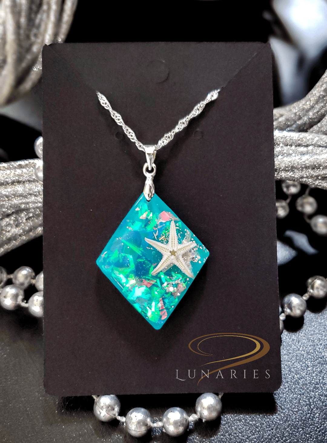 Holographic Starfish Pendant