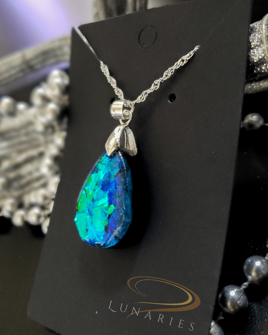 Holographic Teardrop Pendant - Image 3
