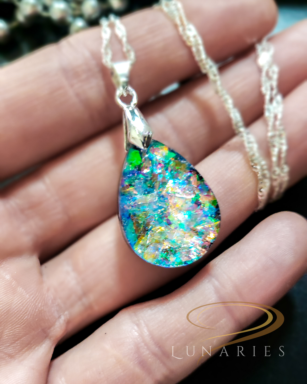 Holographic Teardrop Pendant - Image 4