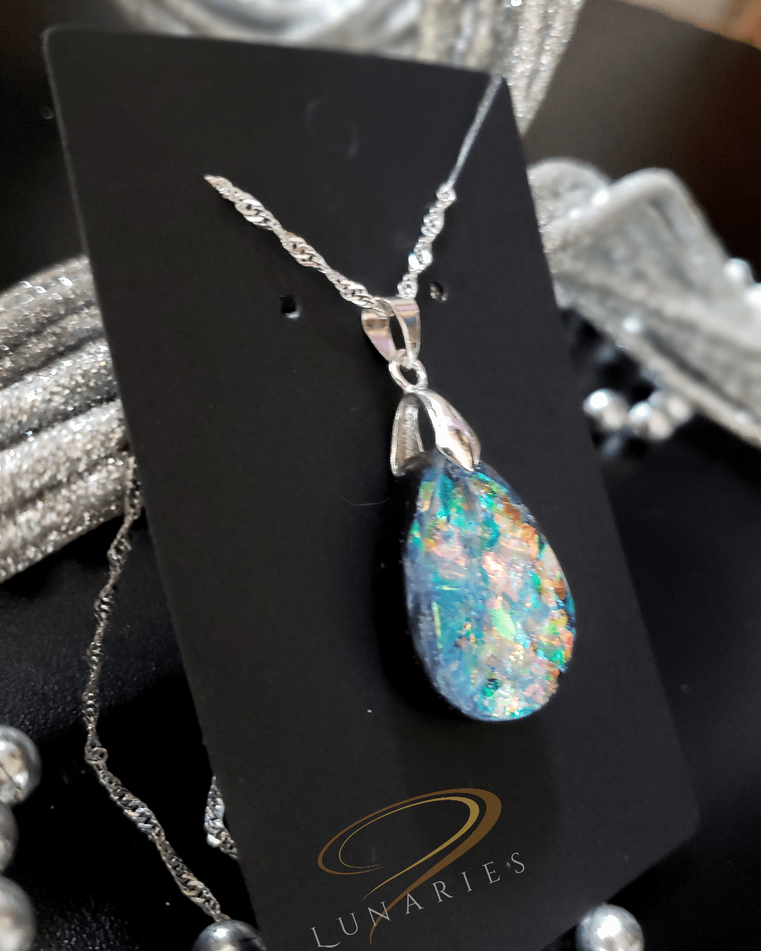 Holographic Teardrop Pendant - Image 3