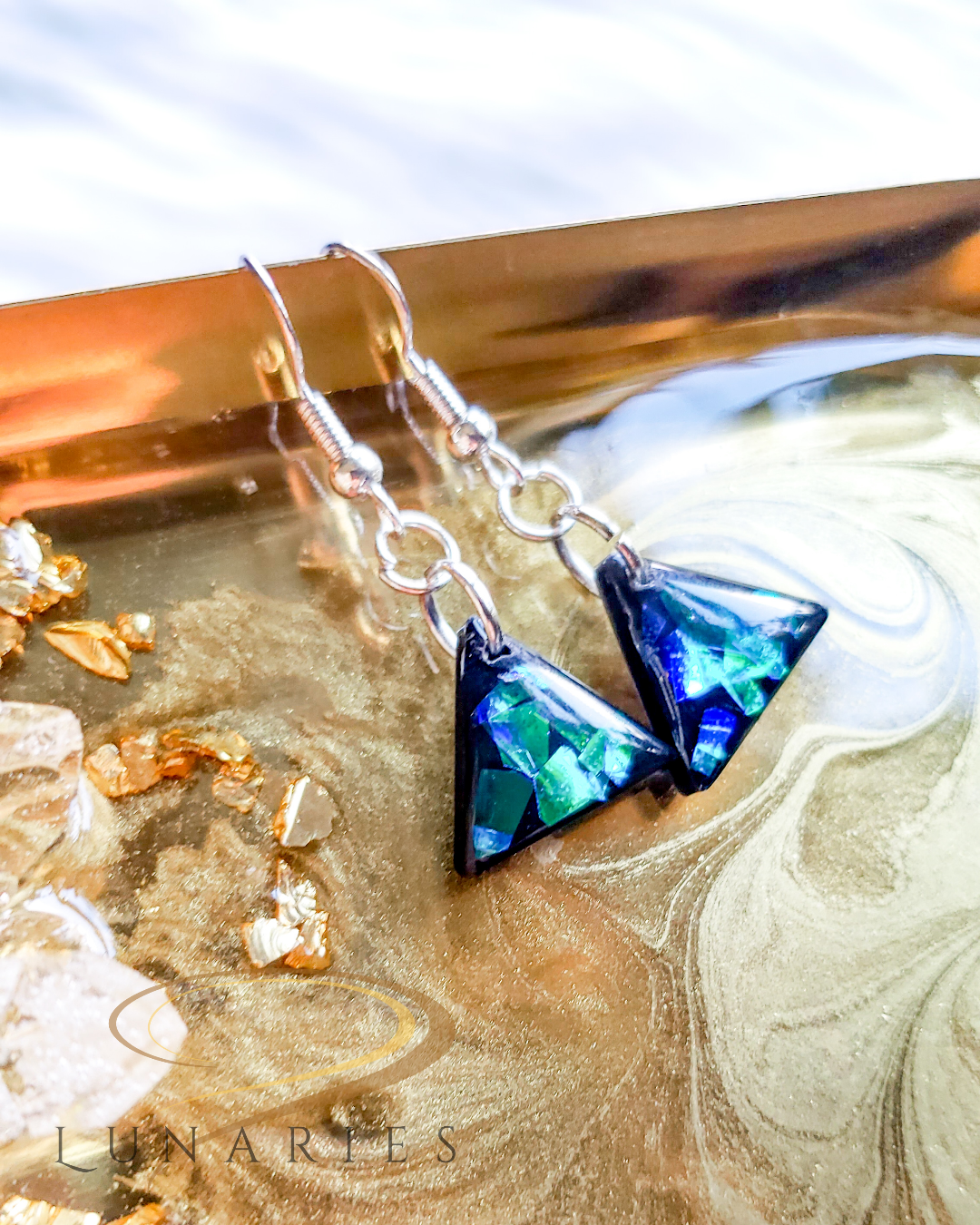 Holographic Triangle Earrings - Image 3