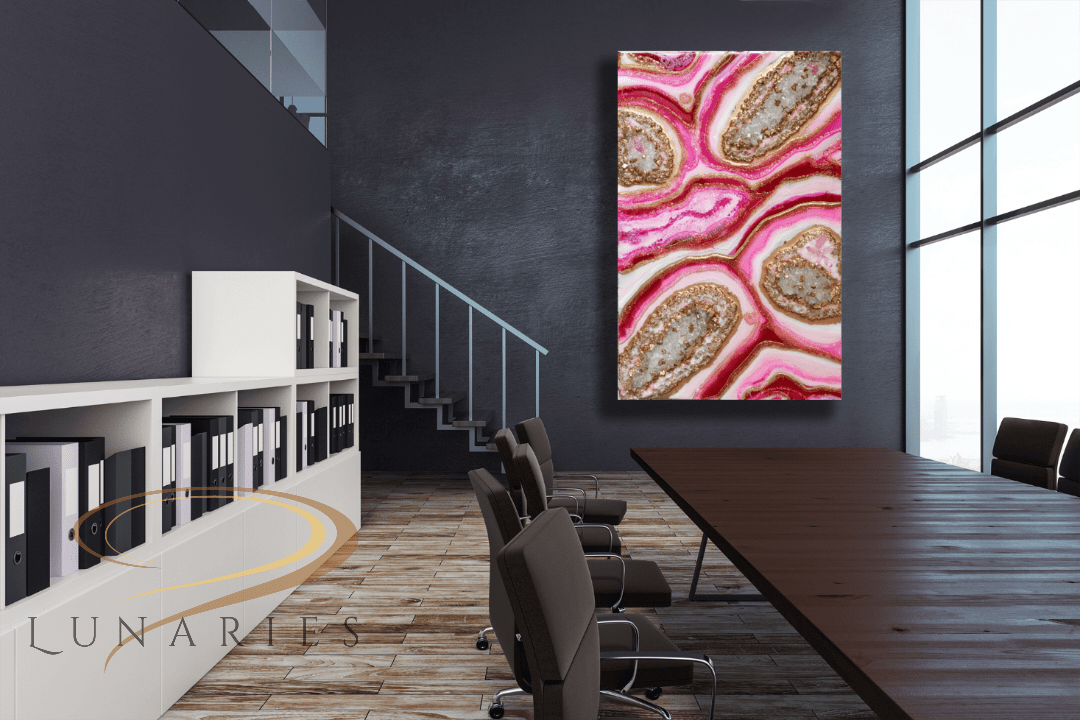 Resin Geode Artwork 16" x 24" - Image 2