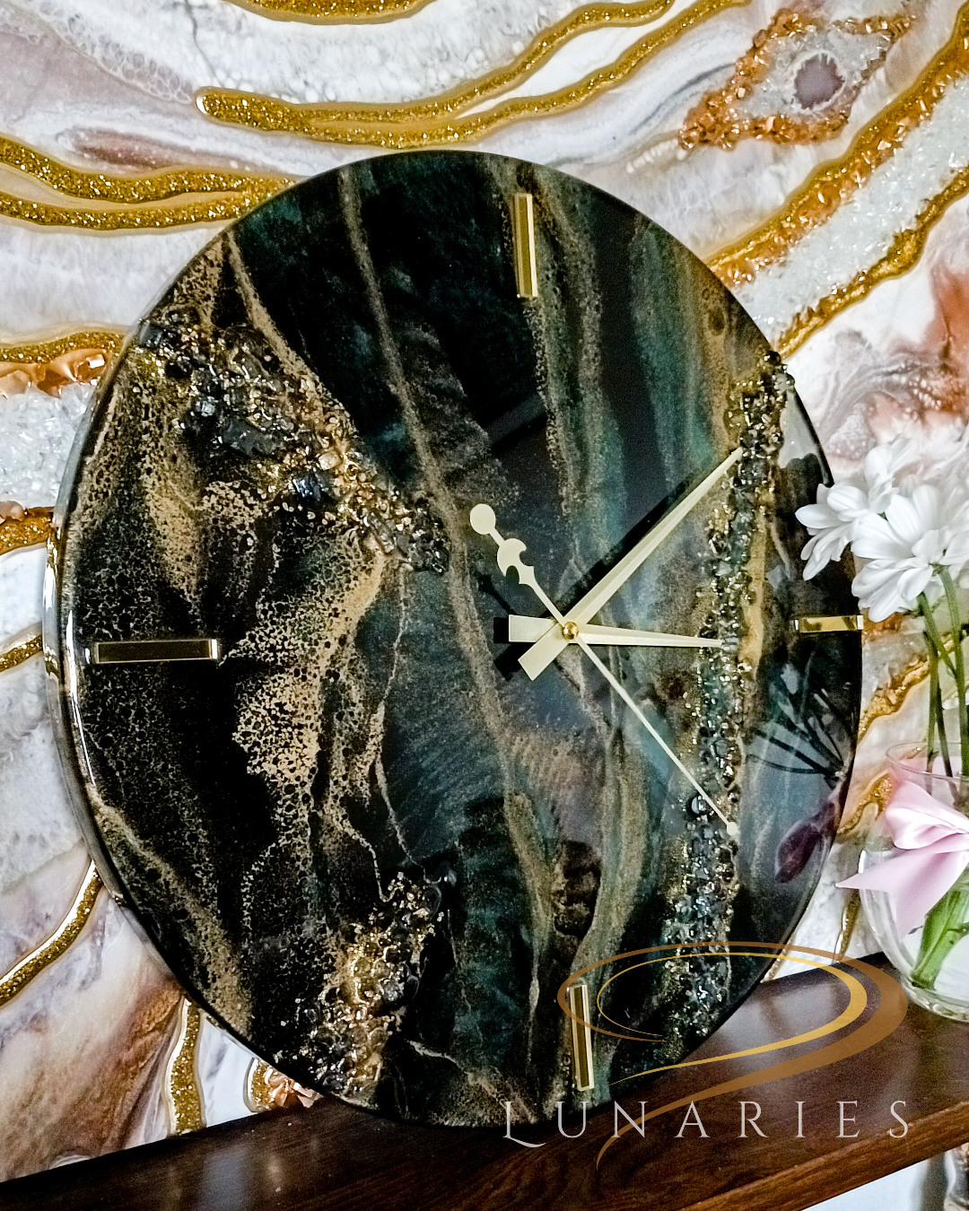 16" Resin Wall Clock - Image 5