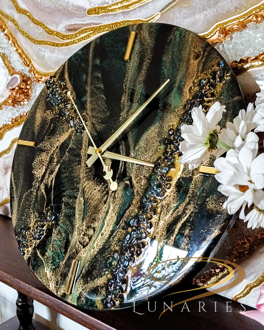 16" Resin Wall Clock - Image 4
