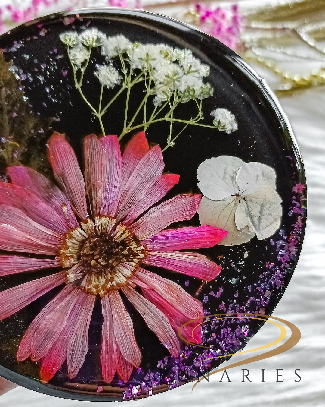 Dried Flowers Decor - Pink - Image 3