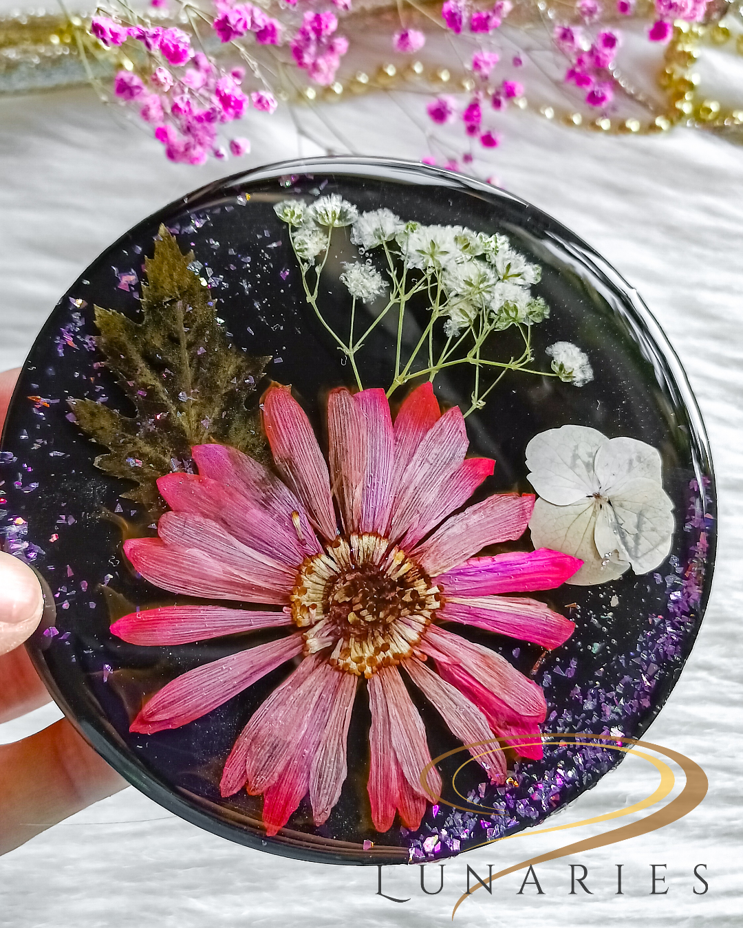 Dried Flowers Decor - Pink - Image 2
