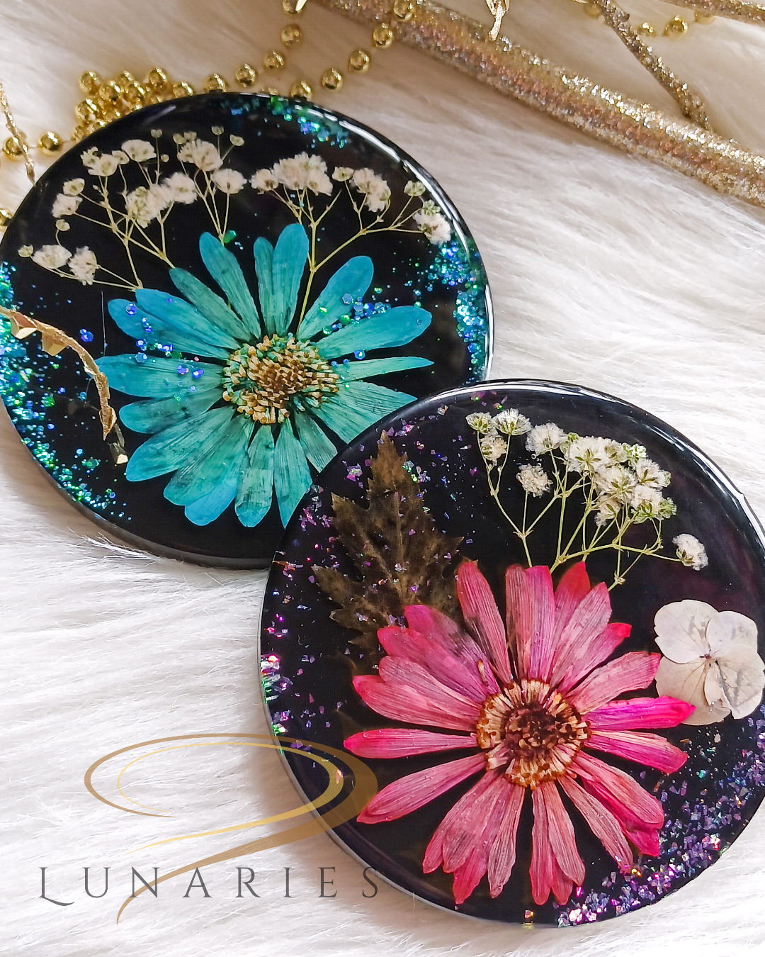 Dried Flowers Decor - Blue - Image 3