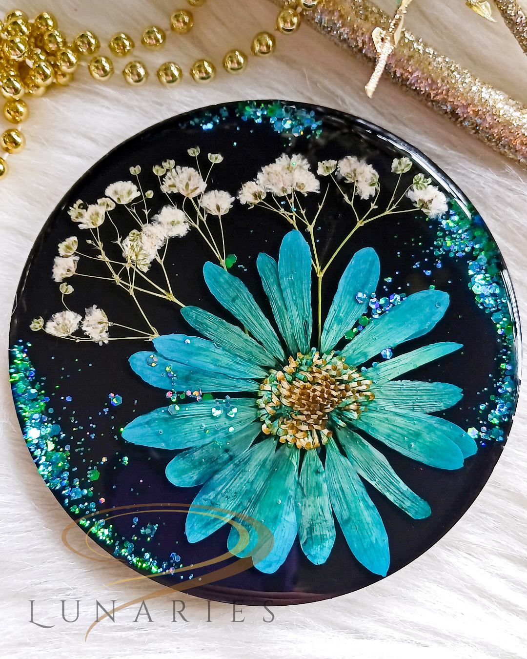 Dried Flowers Decor - Blue - Image 2