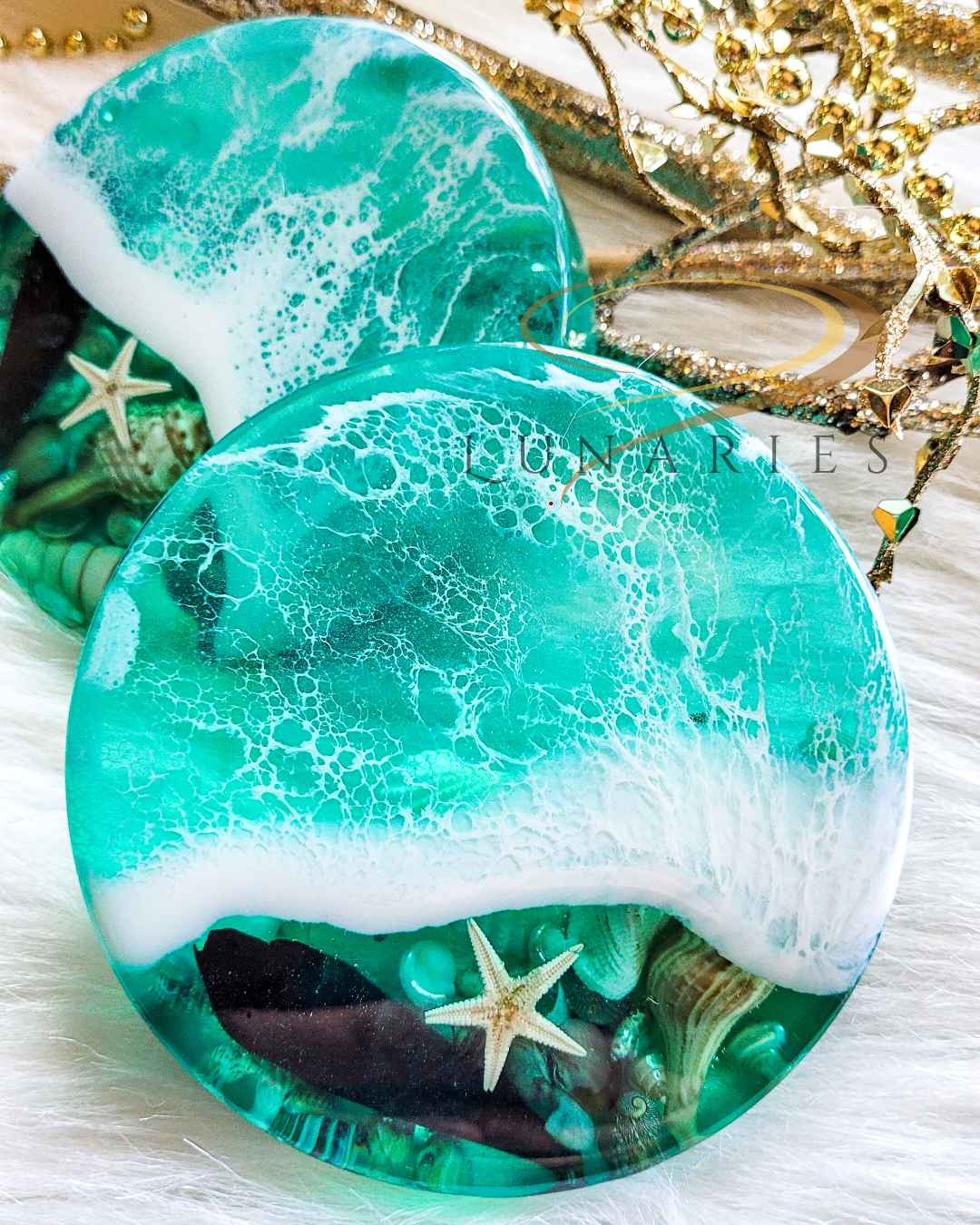 Ocean Coasters with Seashells - Image 2