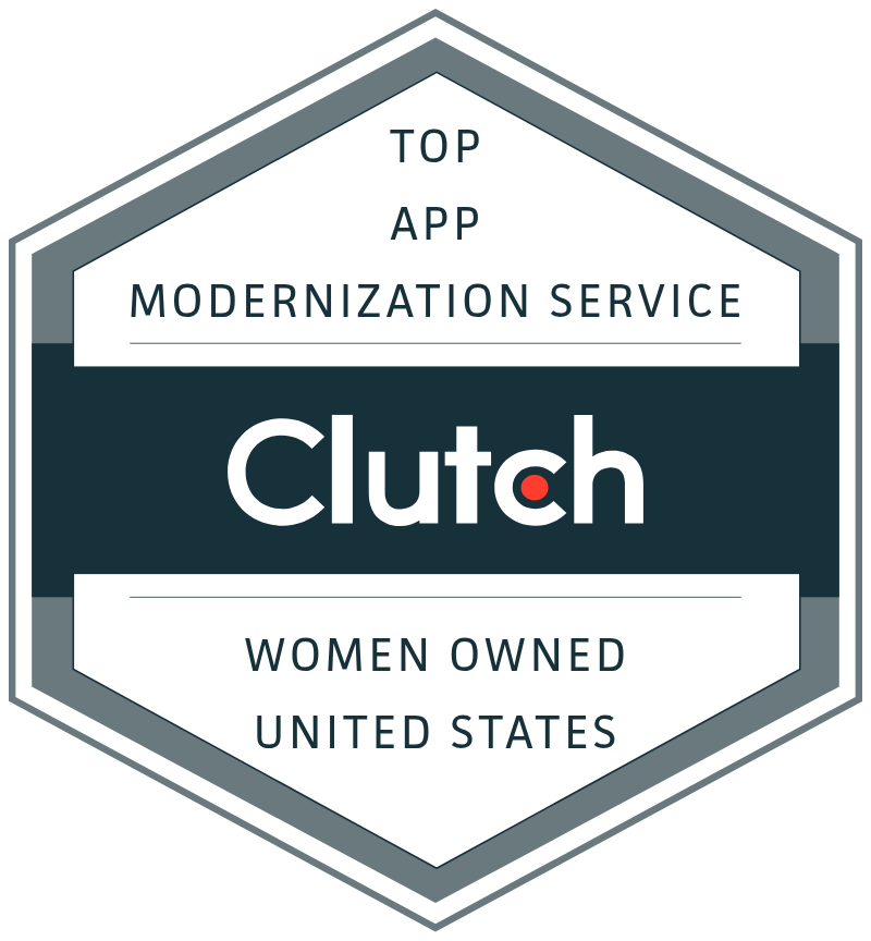 Top app modernization service Clutch award