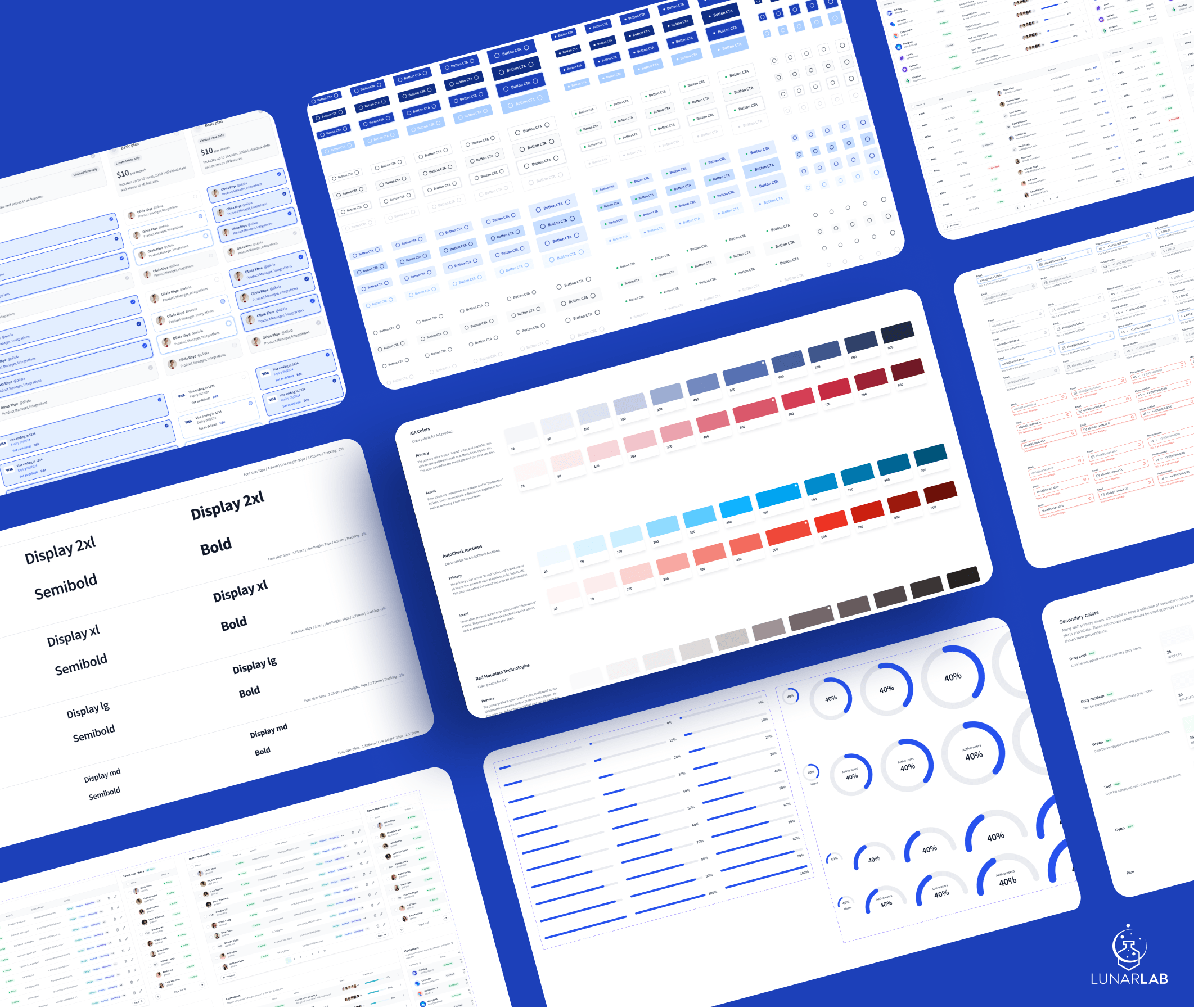 AutoTec design system mockup