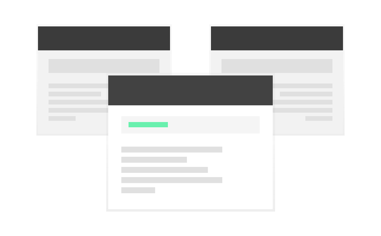 Drawing of multiple windows showing the same basic content.