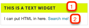 A widget as it appars to a site visitor.