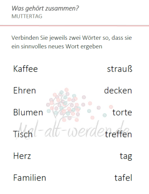 Eine Ubung Mit Gespiegelten Buchstaben Zum Thema Muttertag