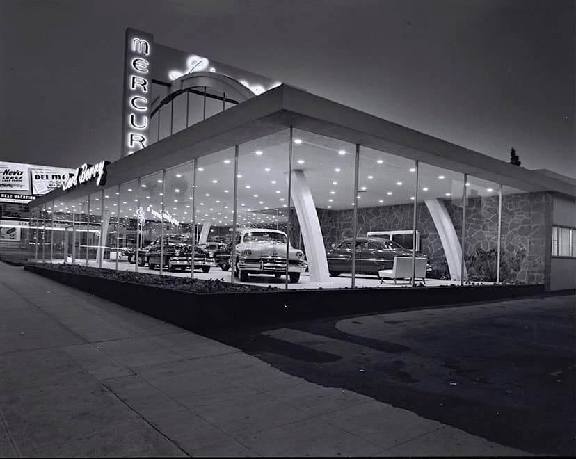 Berl Berry Lincoln Mercury Car Dealership 3700 Wilshire Blvd Los Angeles 1951