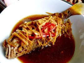 resep masakan khas indonesia ikan tenggiri masak ceng cuan