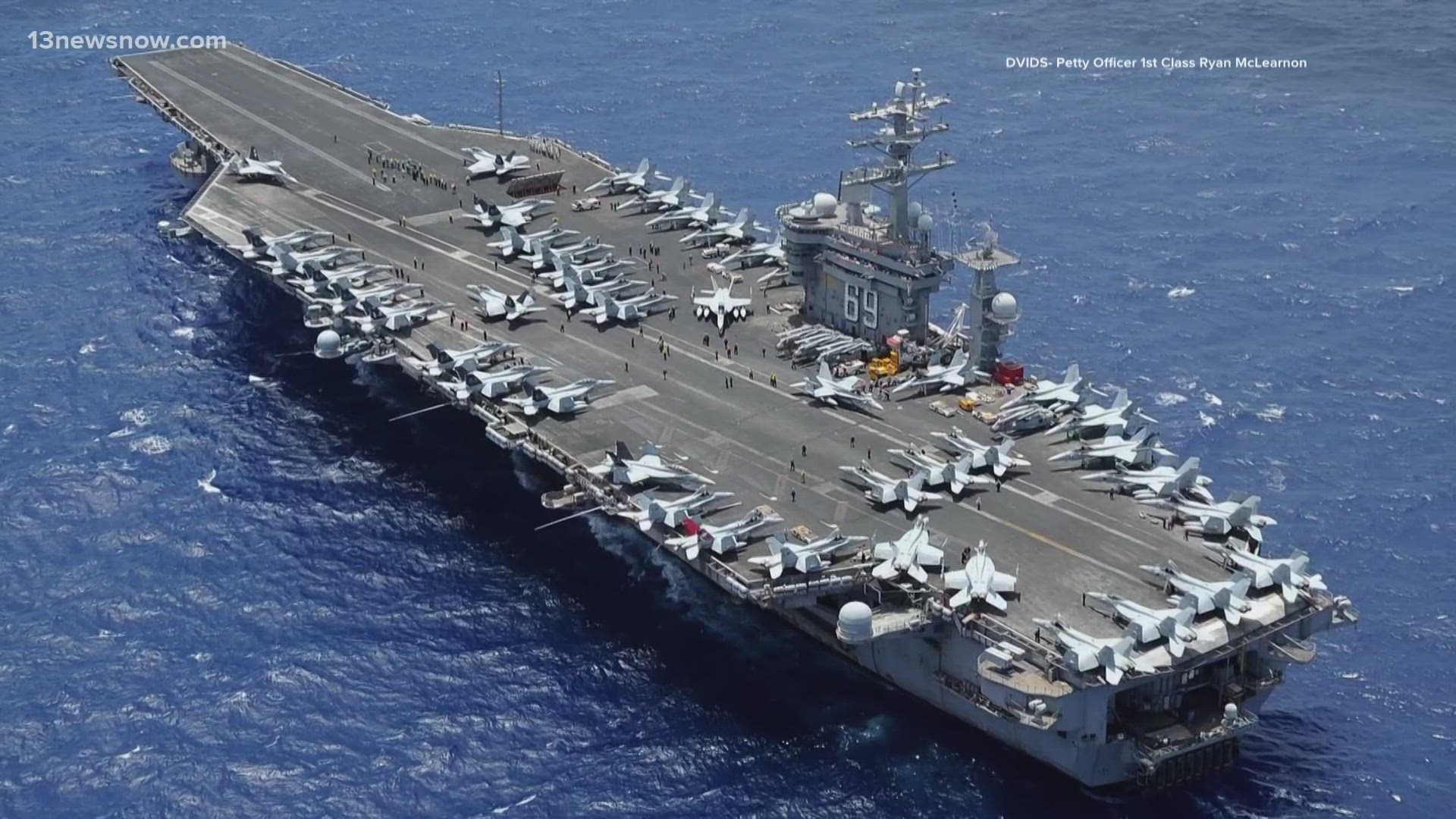 USS Dwight D. Eisenhower carrier strike group prepares to deploy |  13newsnow.com