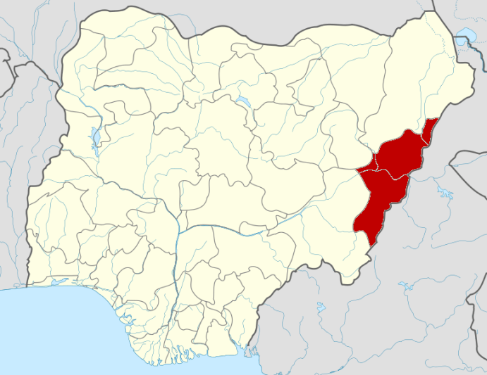 Adamawa on map