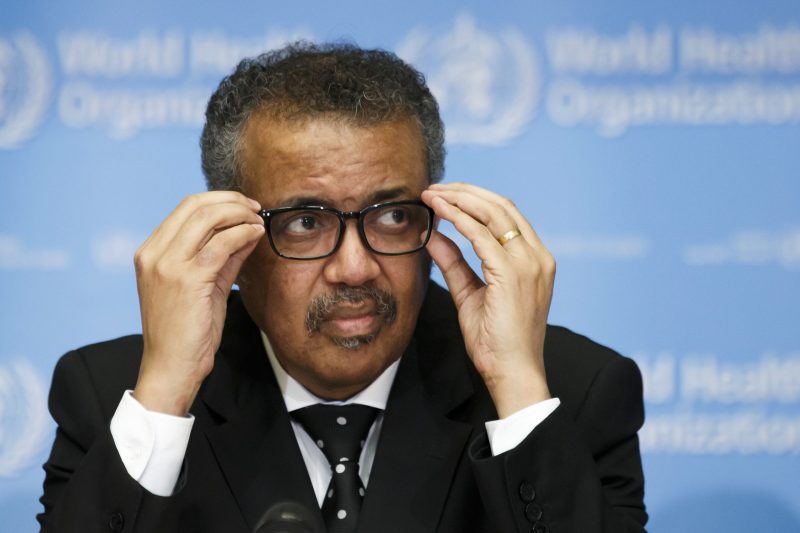 WHO Director-General Tedros Adhanom Ghebreyesus. Salvatore di Nolfi/EPA