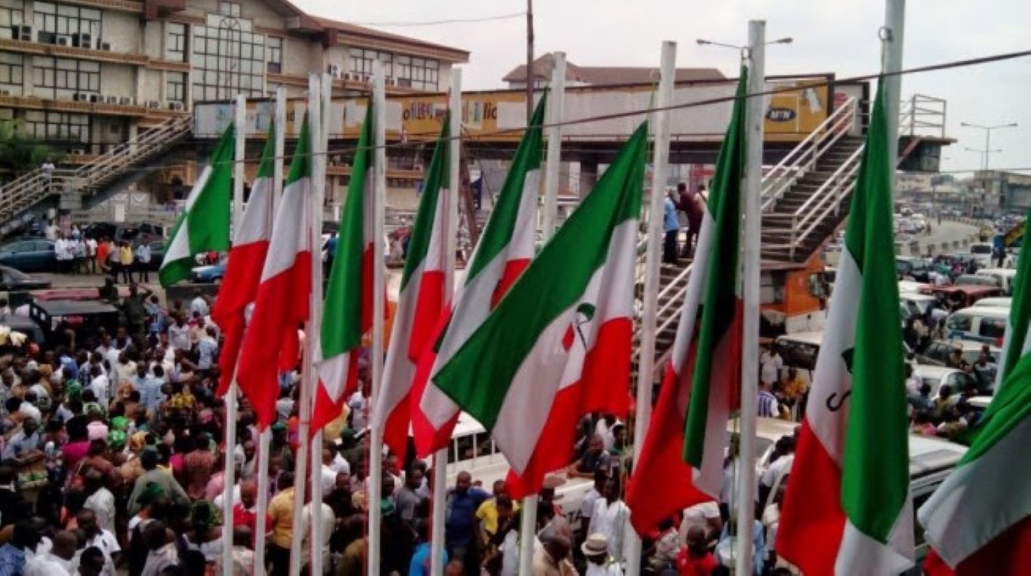 PDP flags [PHOTO: @OfficialPDPNig]