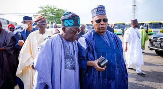 APC presidential flag bearer, Ahmed Bola Tinubu and his vice Kashim Shettima.