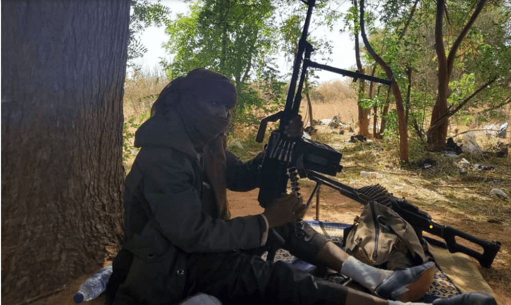 Halilu Sububu posed for a photograph in his Sububu Forest enclave, Zamfara state, February 2021 / Credit: Abdulaziz Abdulaziz