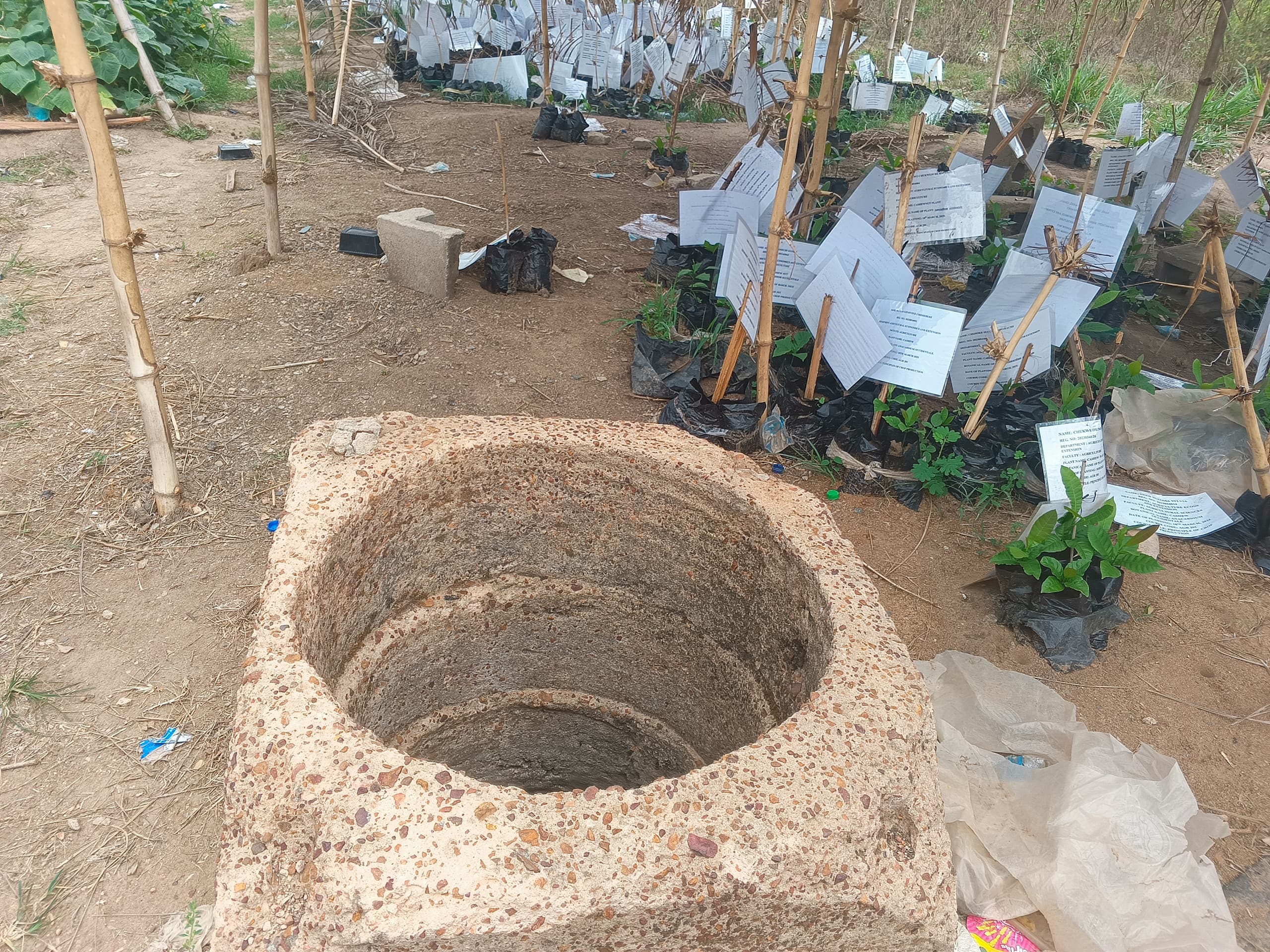 The only source of water at the Unizik Faculty of Agriculture.