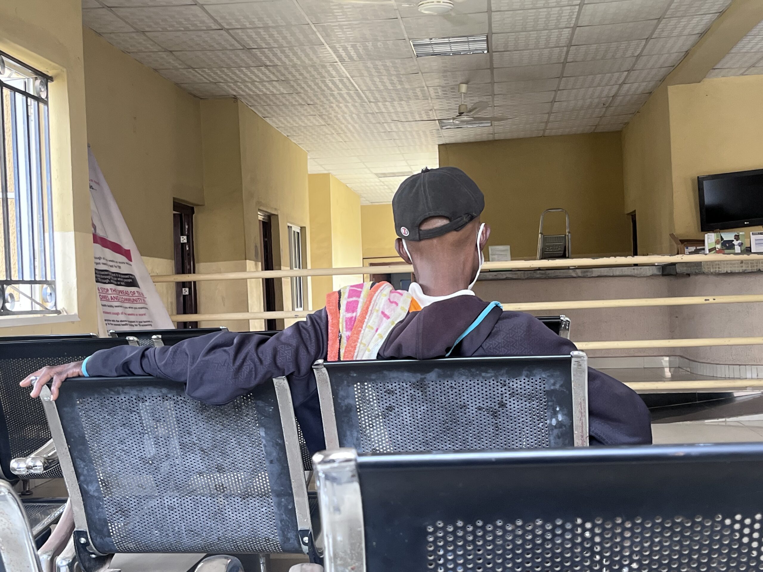 Adegboyega at the chest clinic of the State Specialist Hospital in Osogbo (PHOTO CREDIT: Taiwo Adebulu)