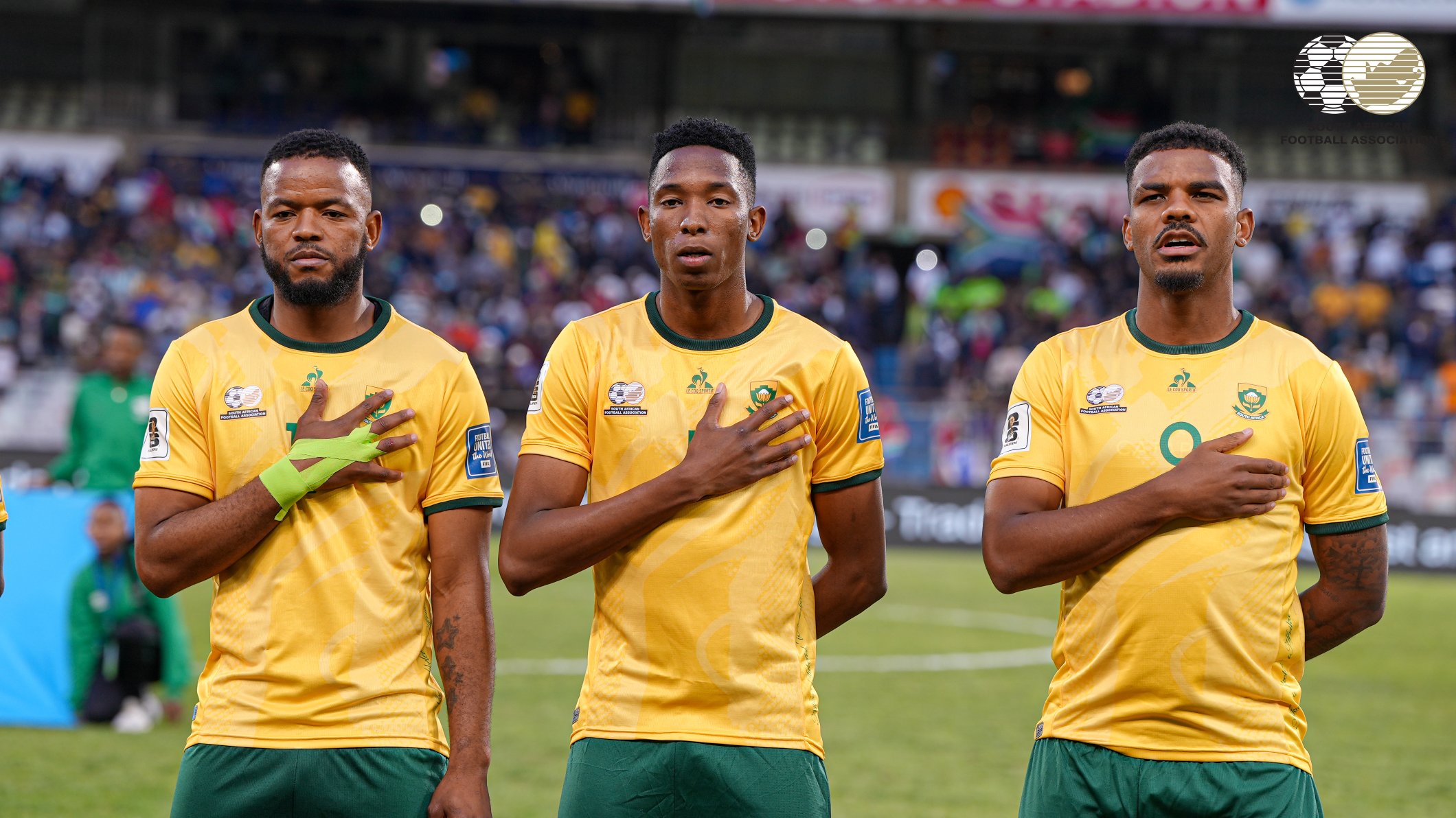 Some of the South African players to face Nigeria on Tuesday (Photo Credit: Safa.net)