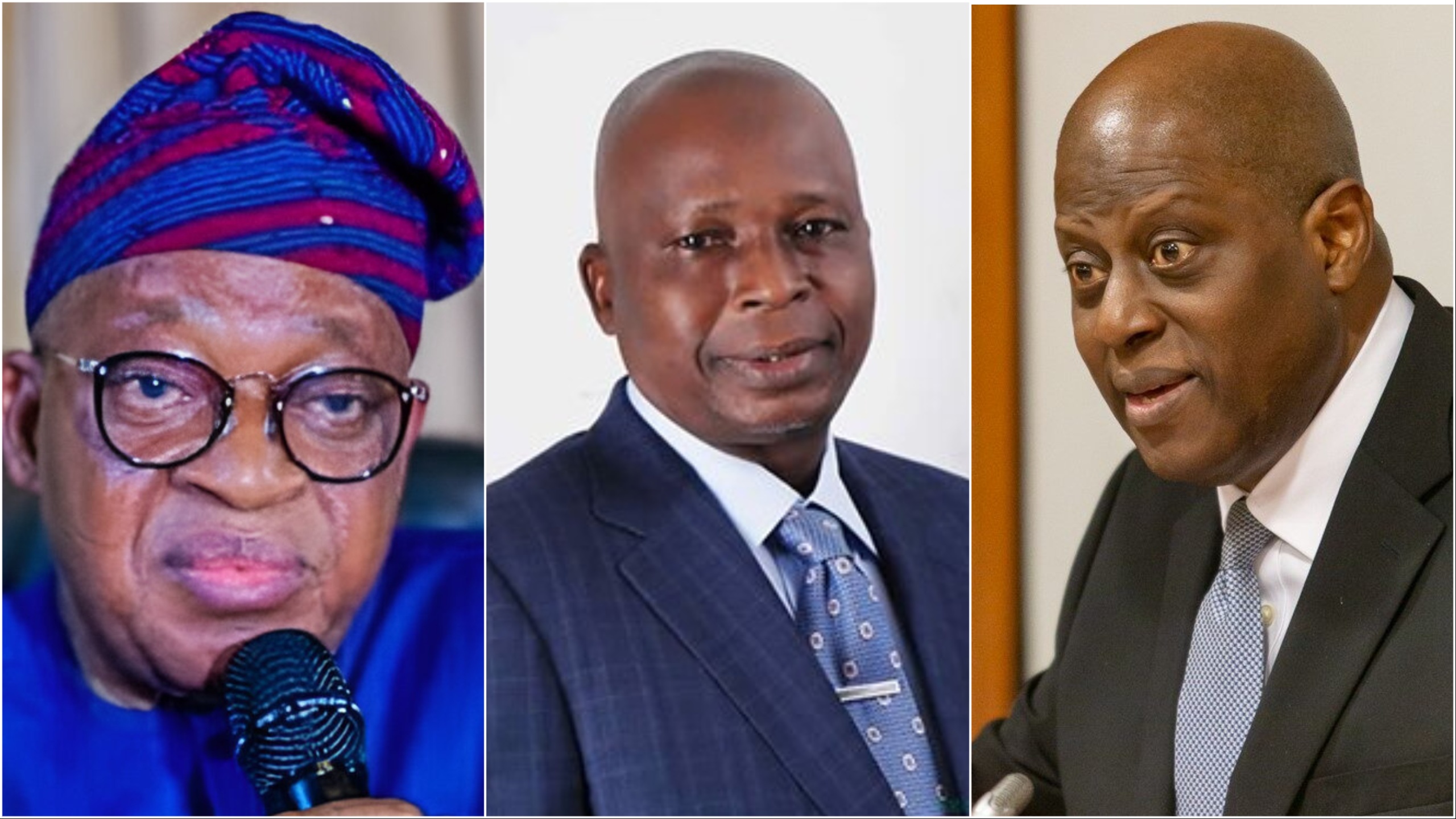 Governor Oyetola, AGF Fagbemi and CBN Governor, Olayemi Cardoso