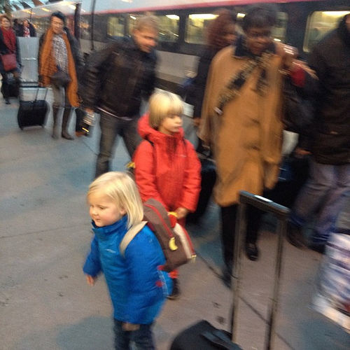 Big kid travelers arrived in Paris.