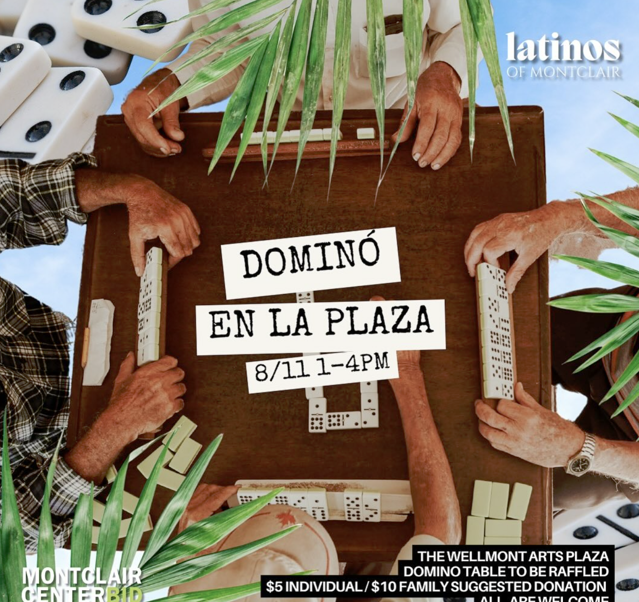 flier for Dominó En La Plaza