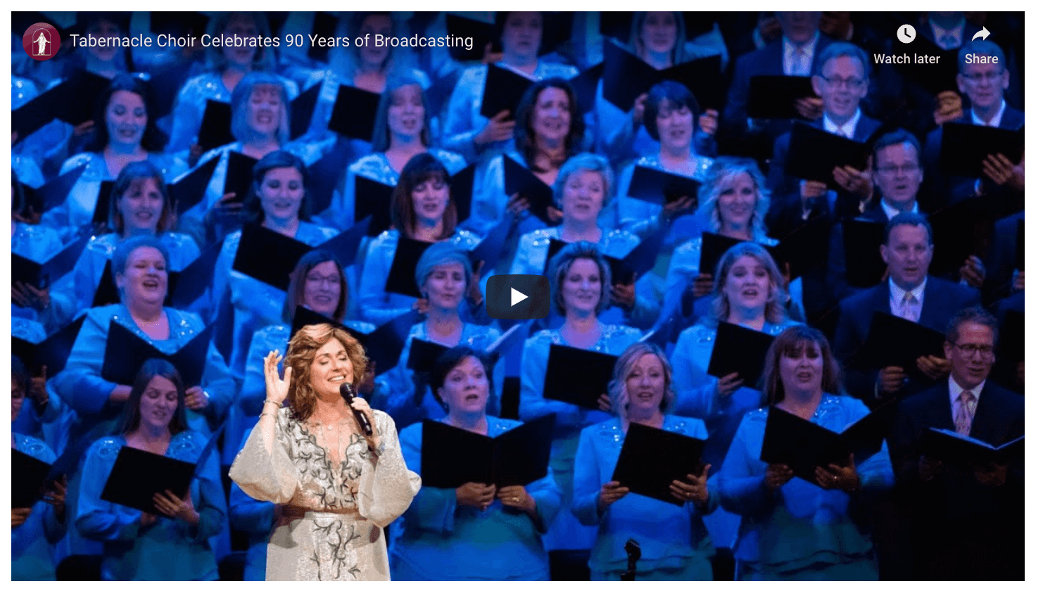 Video Tabernacle Choir Celebrates 90 Years Of Broadcasting Latter Day Life Hacker