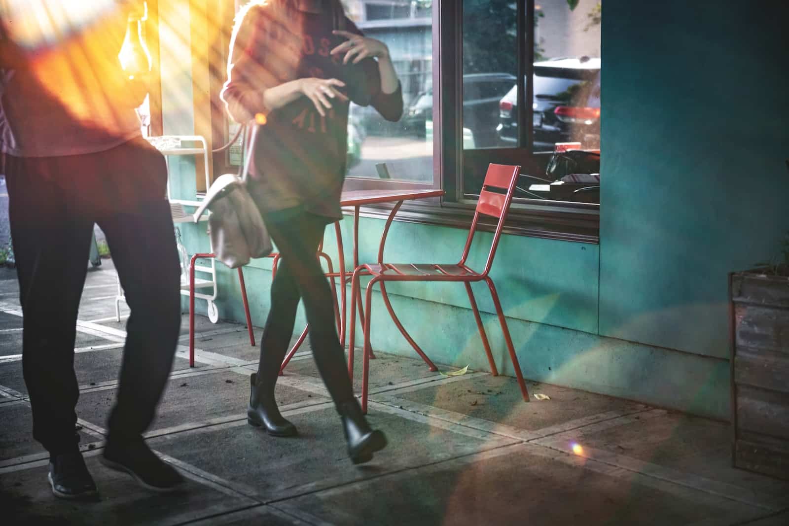 Unknown person walking-communication in relationships