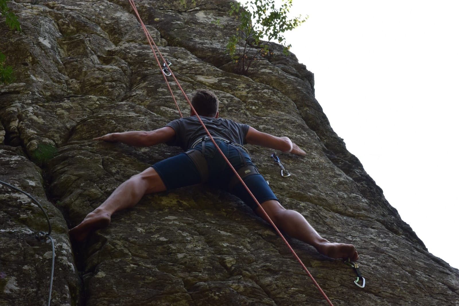 A man rock climbing-perseverance