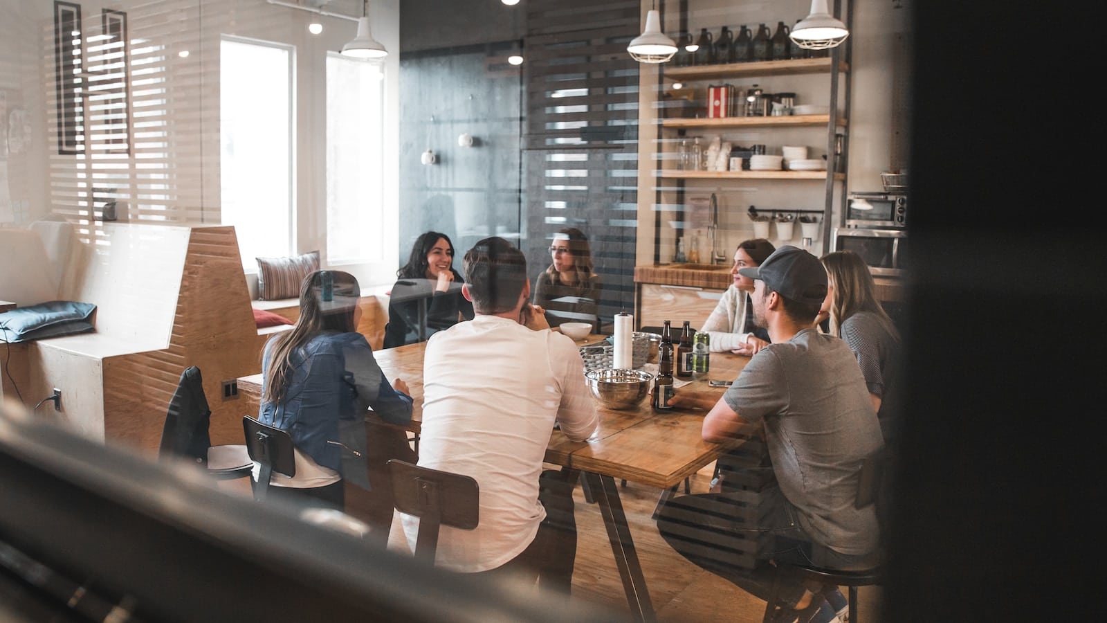 People sitting on chair-employees attending a meeting - delegation of leadership