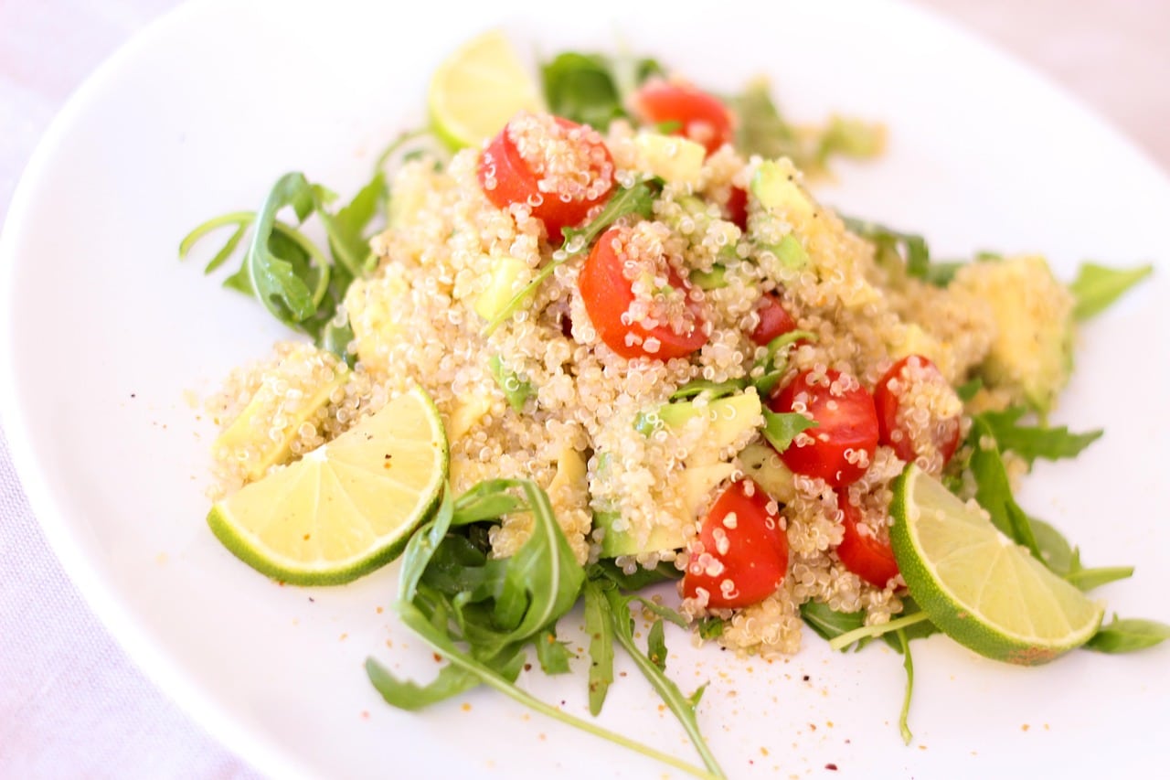 Quinoa, salad, tomatoes-health benefits of quinoa