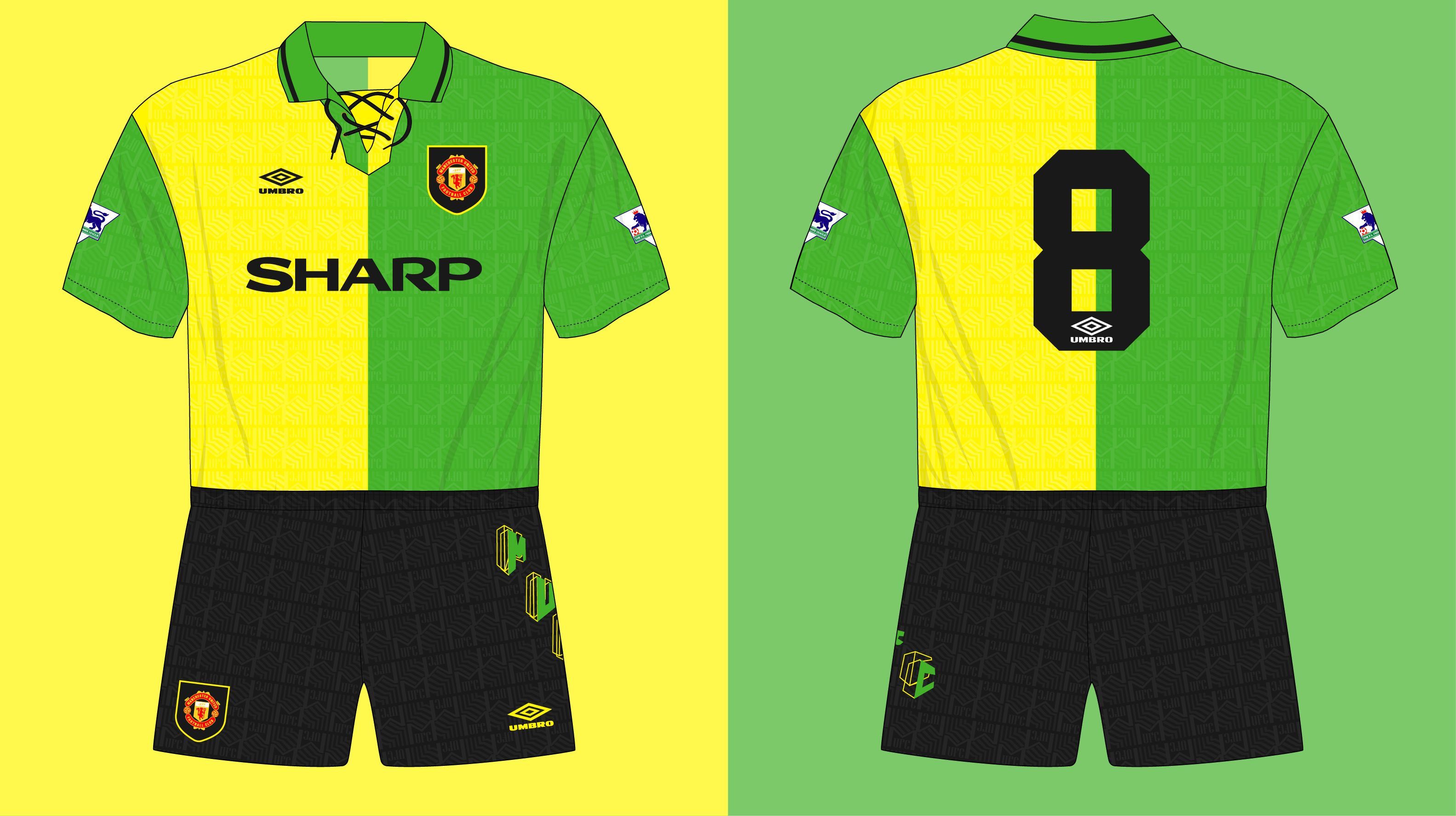 Premier League Classics Manchester United Third Kit 1993 Museumofjerseys Com