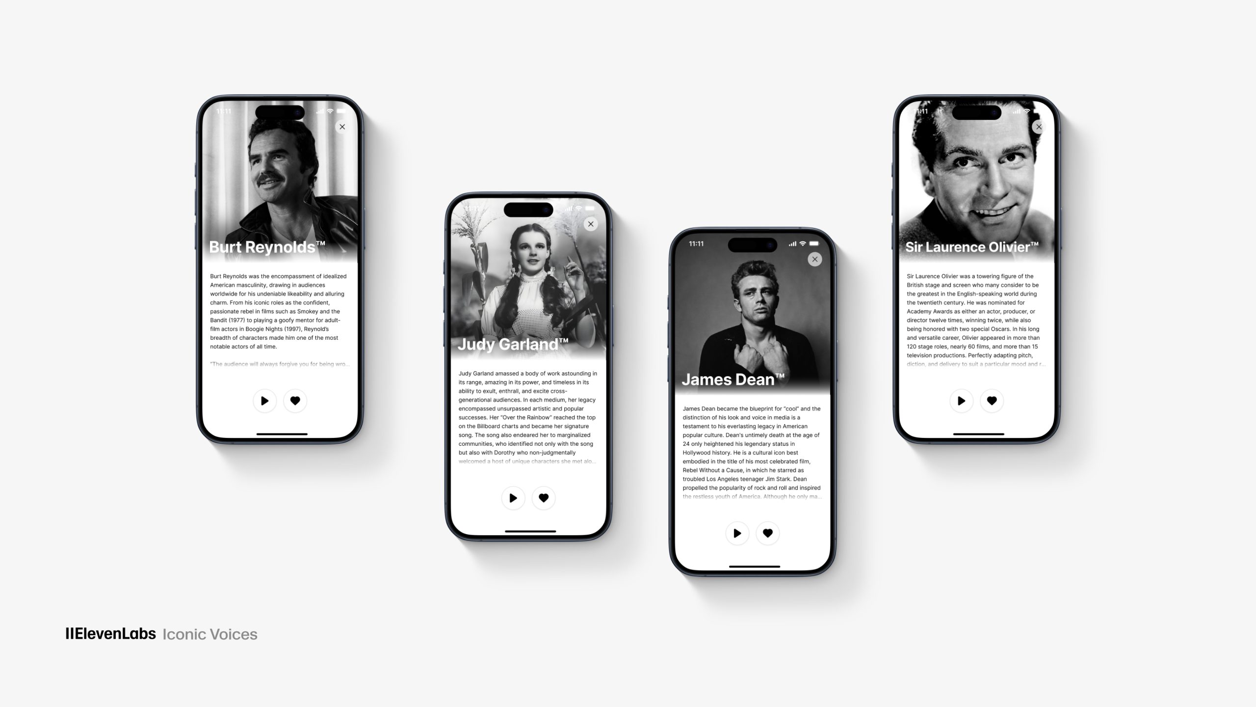 ElevenLabs Reader app adds licensed AI voices from dead stars