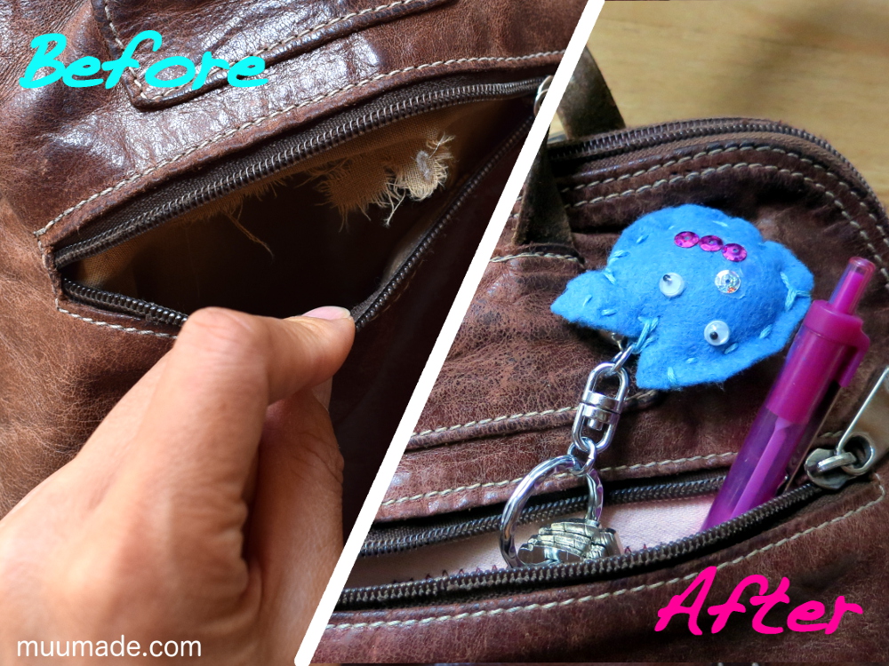 Muumade How To Fix A Bag S Lining And Pockets