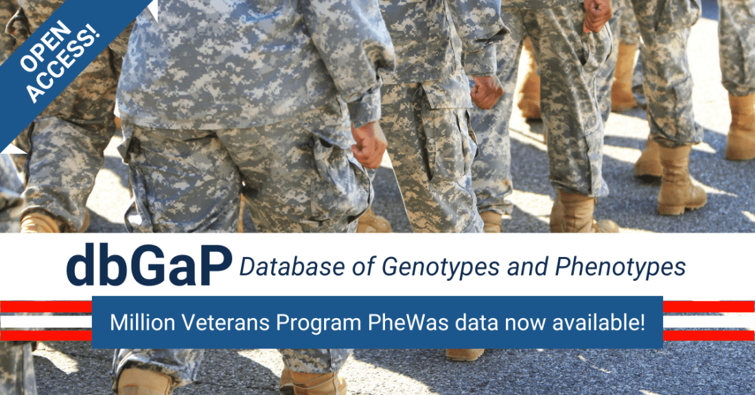 Open Access! Million Veteran Program Genome-Wide PheWAS Results Now Available in dbGaP!