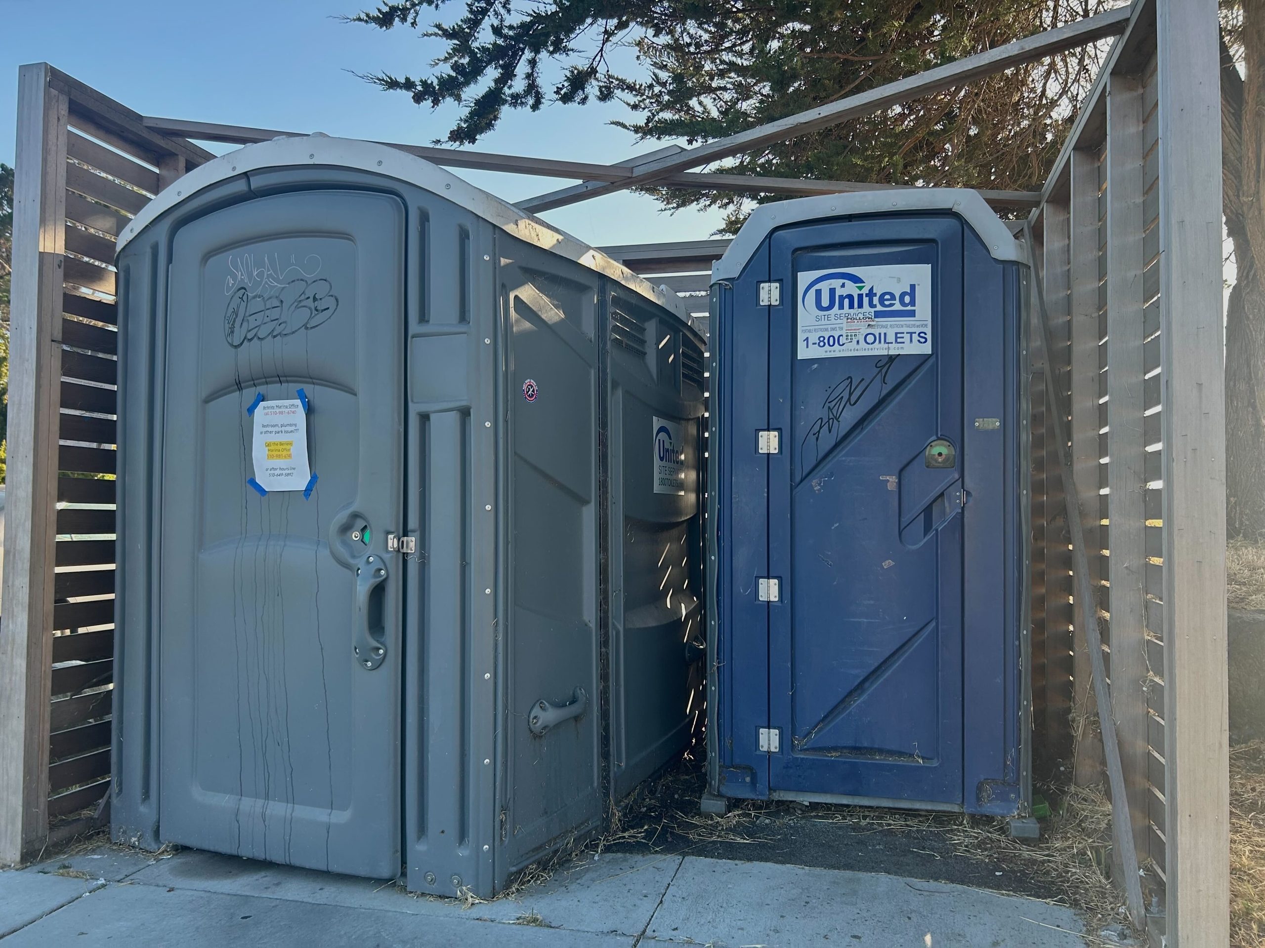 Porta-potties to be replaced by public restroom at Cesar Chavez Park