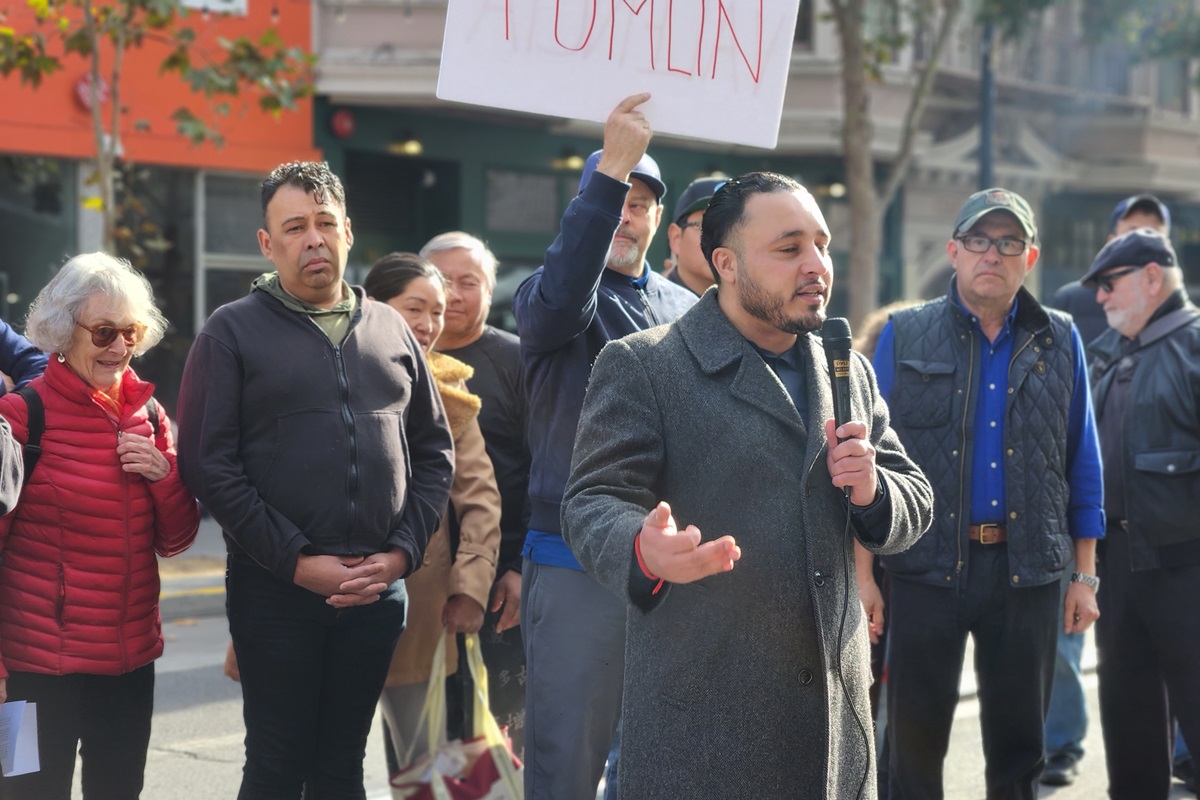 Kevin Ortiz on Valencia Street.