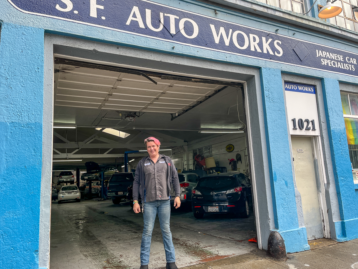 People We Meet: Kimberly Sawyers, Mission’s proud and happy trans auto mechanic