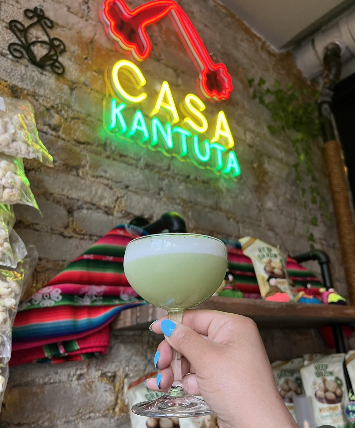 A drink at Casa Kuntata, a Bolivian bar in Washington, D.C.